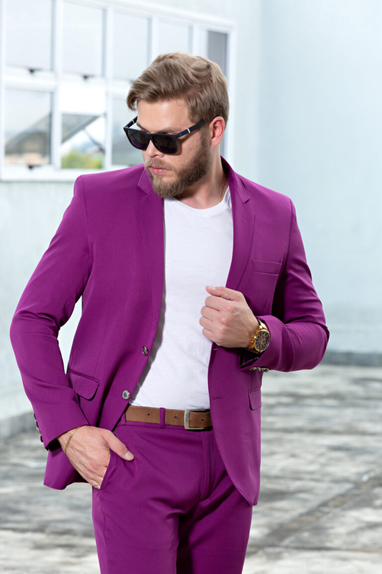 TERNO SLIM ALFAIATARIA STREET SCHOOL (ROXO)