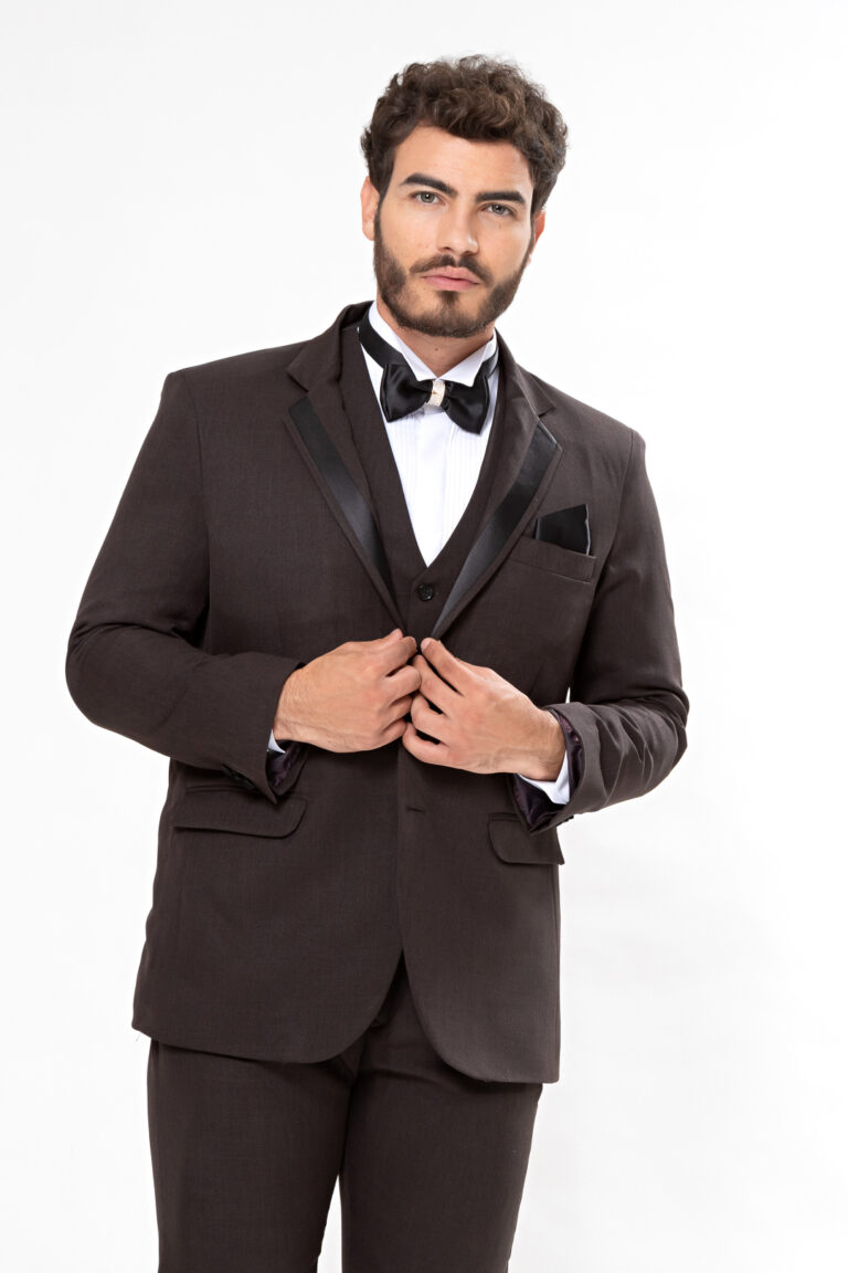 ABRUZZO SLIM – MELANGE PRETO (Detalhe em Cetim Bucol Preto)